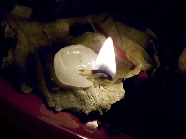 Конец свечи — стоковое фото