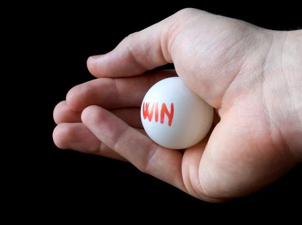 Holding winning lottery — Stock Photo, Image