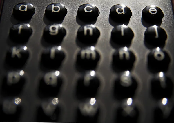 键盘字母 — 图库照片