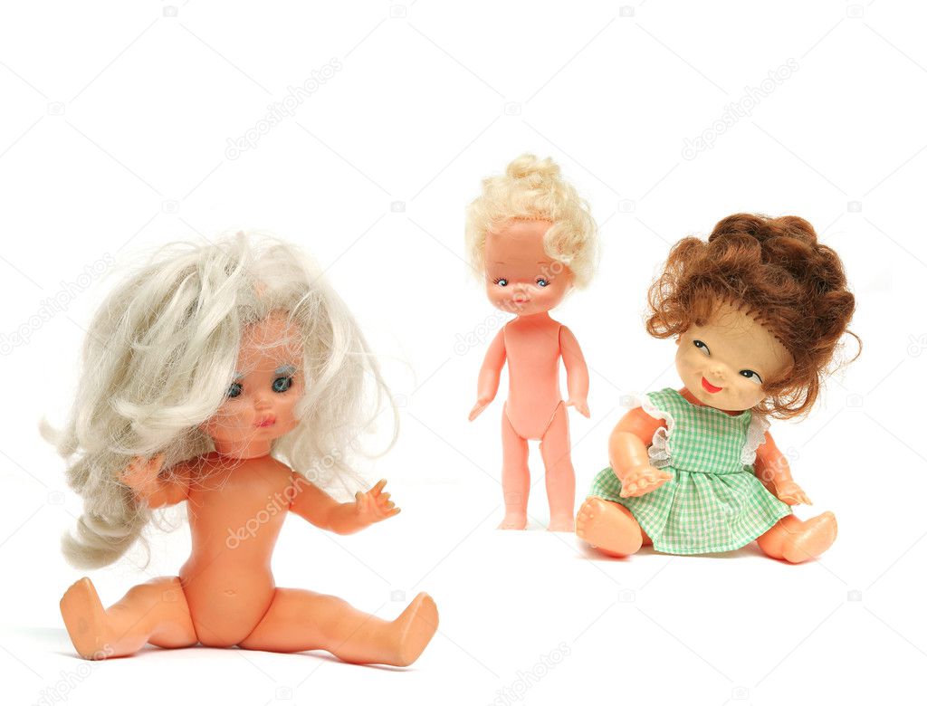 Woman and girl dolls