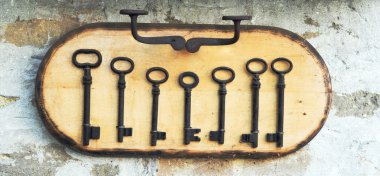 Old rusty key clipart