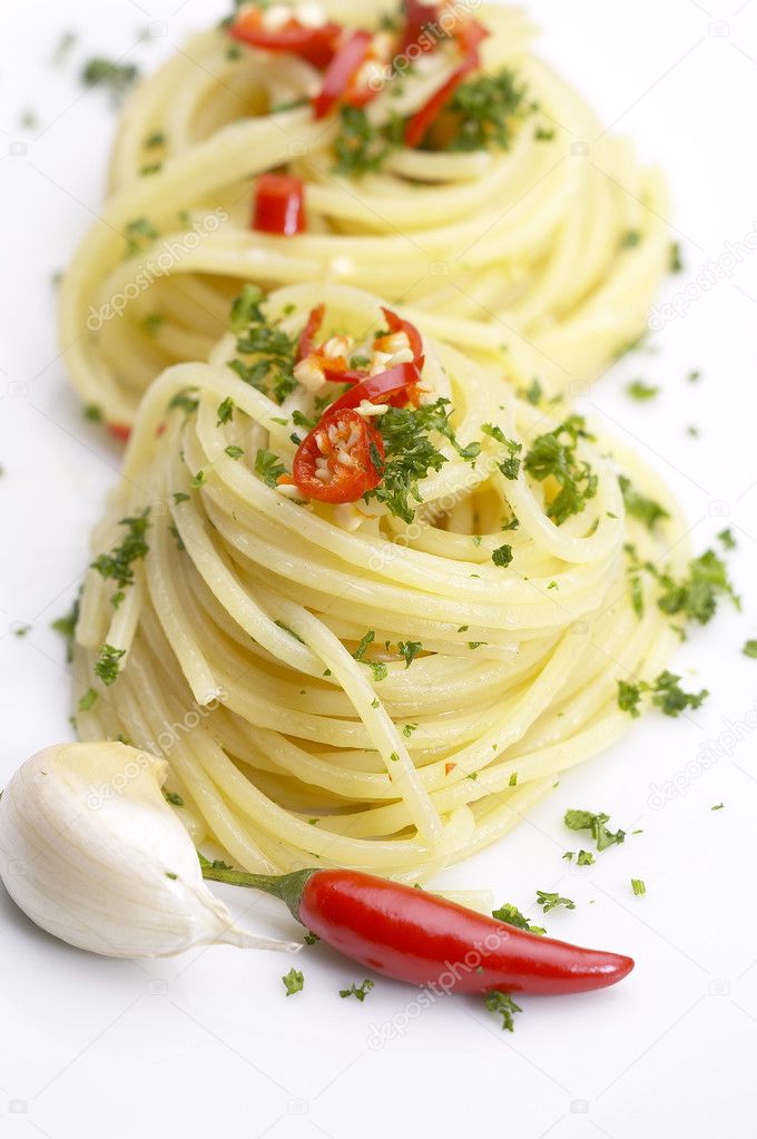 Pasta garlic extra virgin olive oil