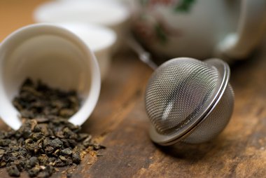 yeşil Çin çay takımı