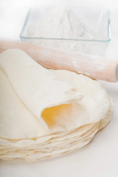피타 빵 만들기 — 스톡 사진