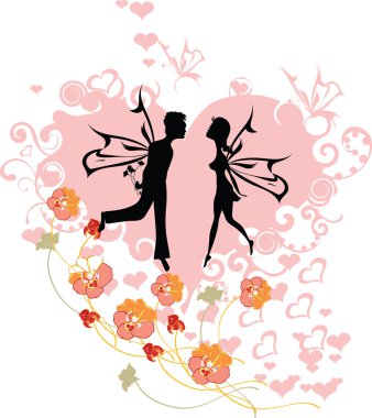 Couple in love clipart