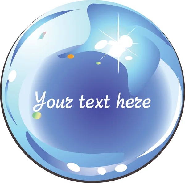 Tvål ballong med plats för text — Stock vektor