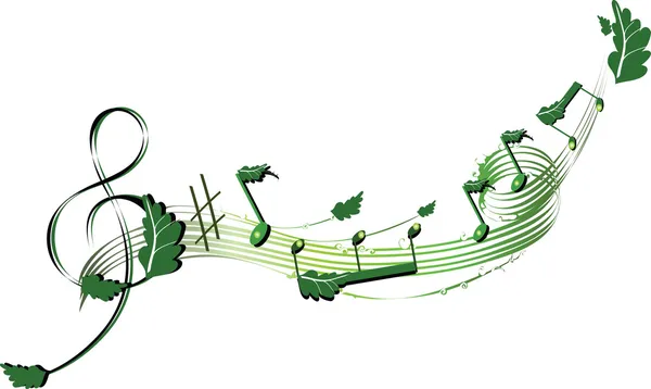 Forest music — Stock Vector