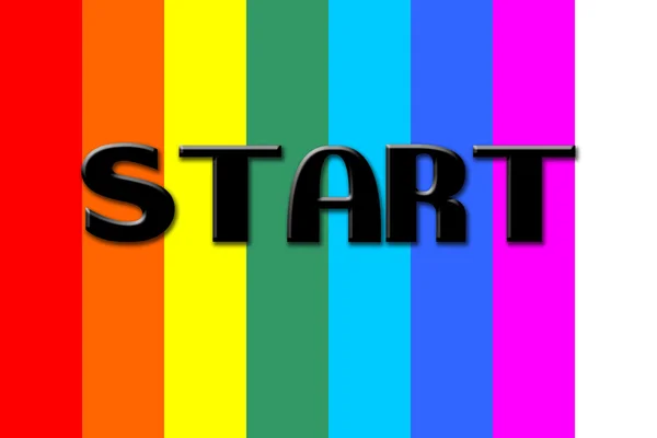 Rainbow start — Stockfoto