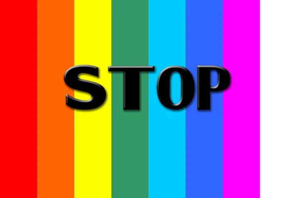 Rainbow stoppa — Stockfoto