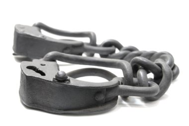 Old jail shackles clipart