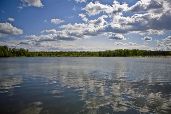 stock image Lake and clouds