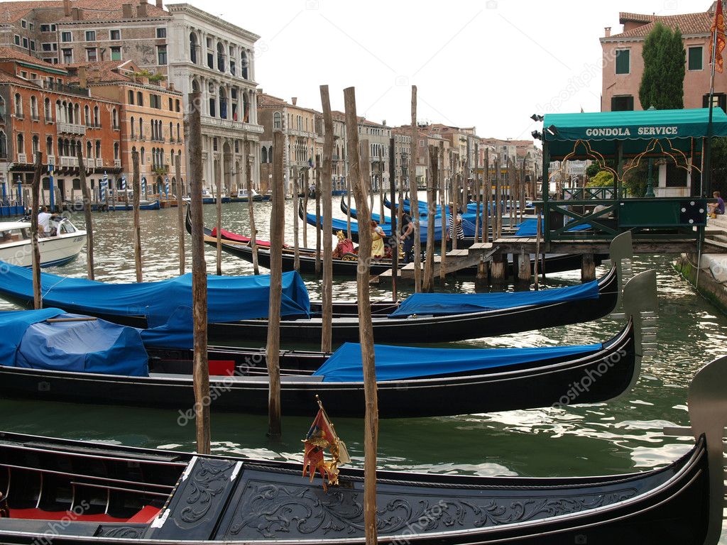 Venice - Parking gondolas
