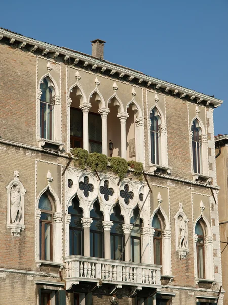 Typical Venetian scene with windows. — Stock Photo, Image