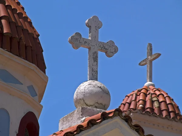 Хрести купол церкви — стокове фото