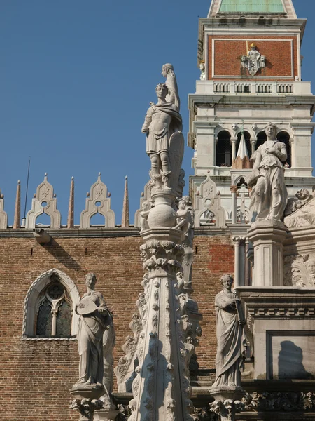 Binnenplaats van het Dogepaleis in Venetië — Stockfoto