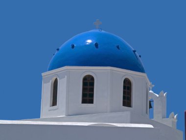 Oia Santorini'de güzel bir şehir