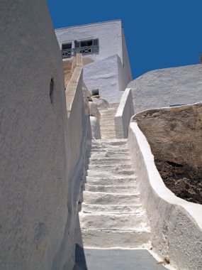 Oia Santorini'de güzel bir şehir