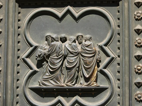 Baptysterium we Florencji - południe portalu — Zdjęcie stockowe