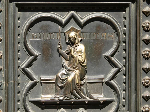 Floransa vaftizhane - Güney portal — Stok fotoğraf