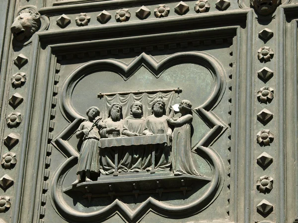 Florens baptisterium - södra portalen — Stockfoto