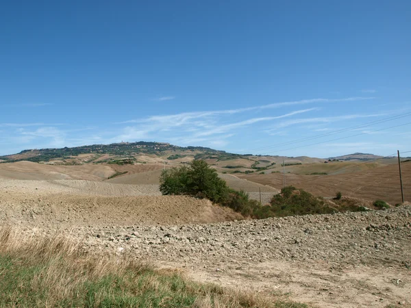Toscana - Paisagem após as colheitas — Fotografia de Stock