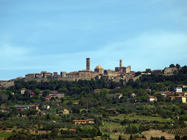 Vista da cidade medieval de Volterra — Fotografia de Stock