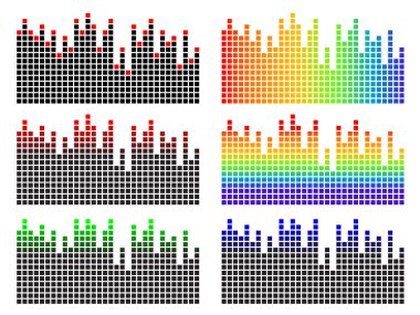 Equalizer pixels clipart