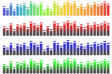 Equalizer pixels clipart