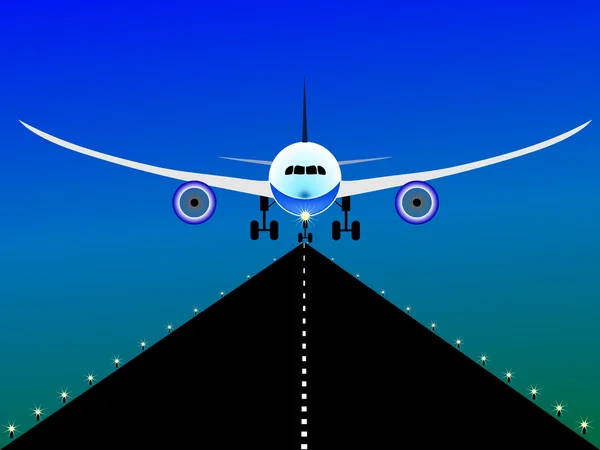 Airplane illustration — Stock Vector