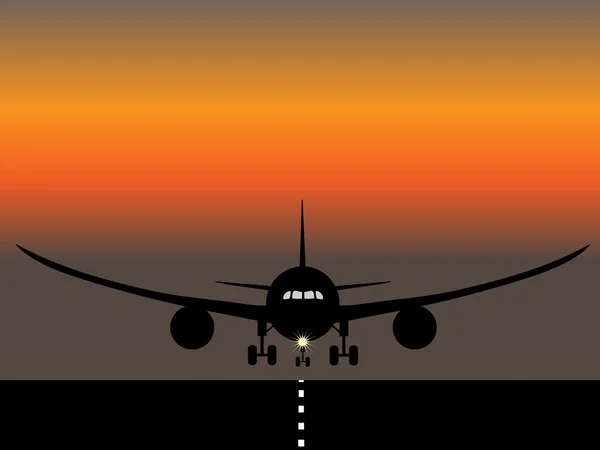 Flugzeug-Illustration — Stockvektor