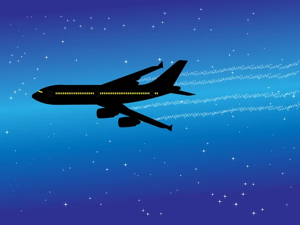 Letadlo ilustrace — Stockový vektor