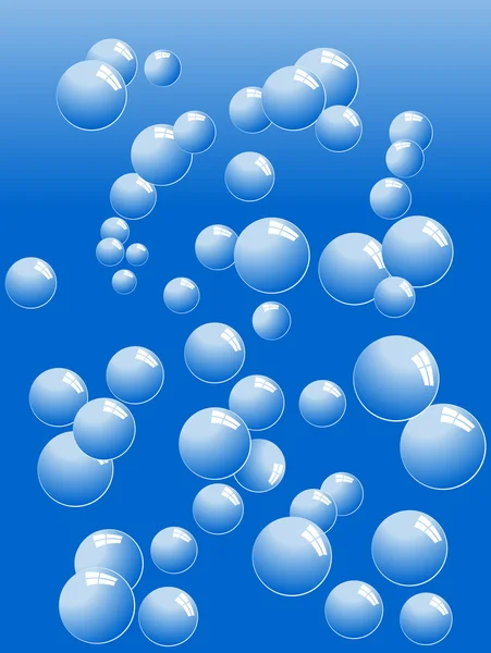 Water bubbles vector illustrated — Stock Vector