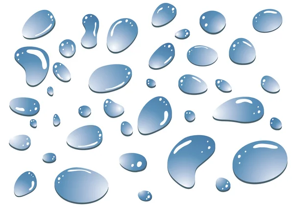 Water drops illustration — Stock Vector