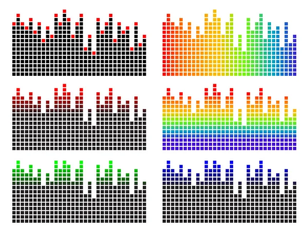 Ekvalizér pixelů — Stockový vektor