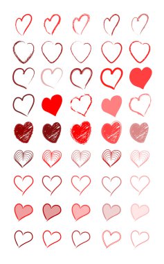 Red heart clipart