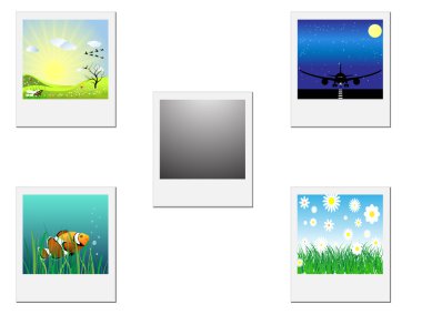 Photo frame or polaroid clipart