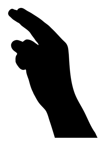 Alphabet des doigts lettre G — Image vectorielle