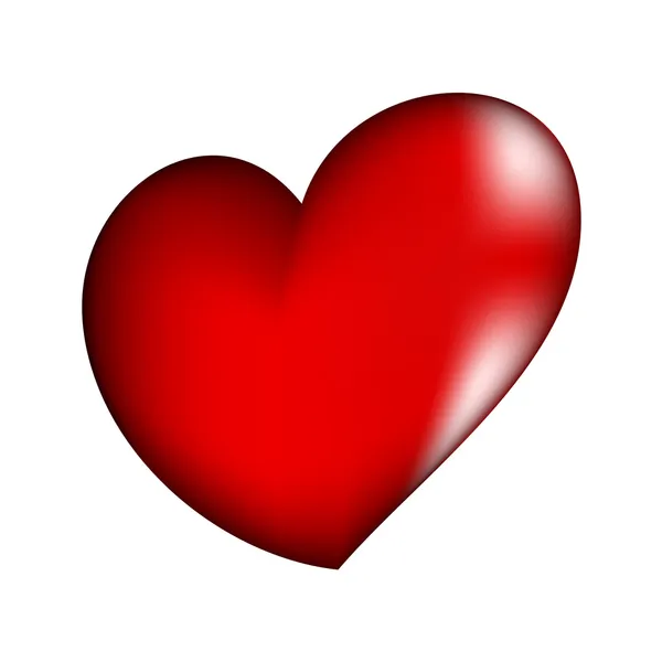 Corazón rojo — Archivo Imágenes Vectoriales