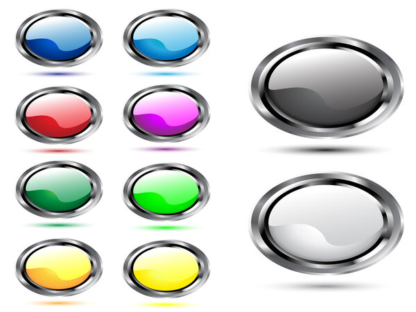 Shiny glossy web icons