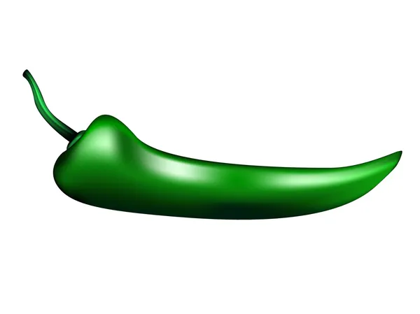 Grønn chili-paprika – stockvektor