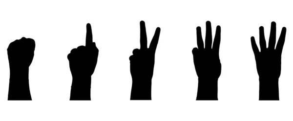 Signos de dedo — Archivo Imágenes Vectoriales