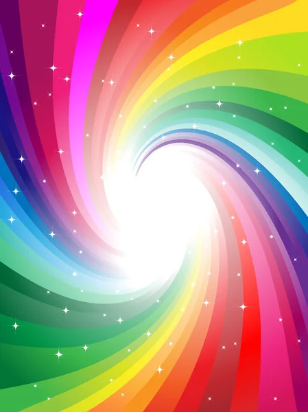 虹色の渦巻線 — ストックベクタ