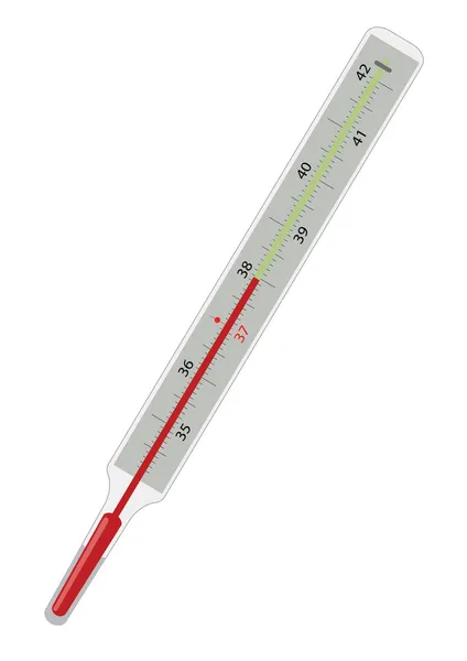 Термометр иллюстрированный — стоковый вектор