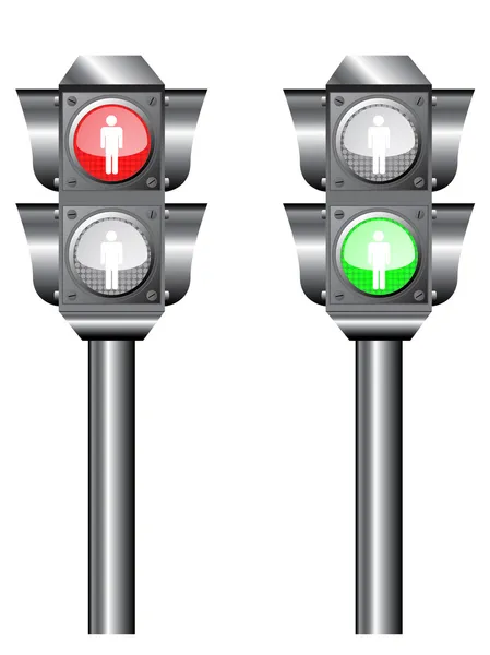 Semaphore or traffic lights — Stock Vector