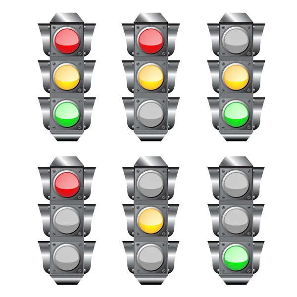 Semáforo o semáforos — Vector de stock