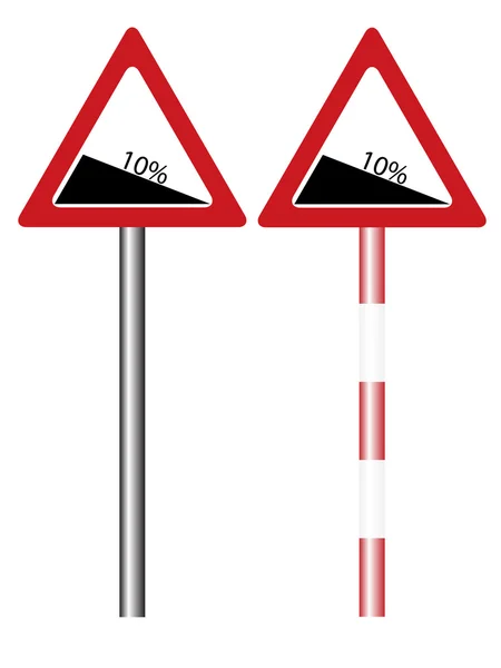 Znak ostrzegawczy drogi — Wektor stockowy