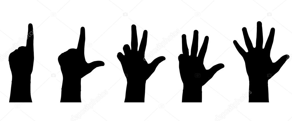 Finger signs — Stock Vector © biljuska1 #1801931