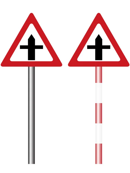 Road warning sign — Stock Vector