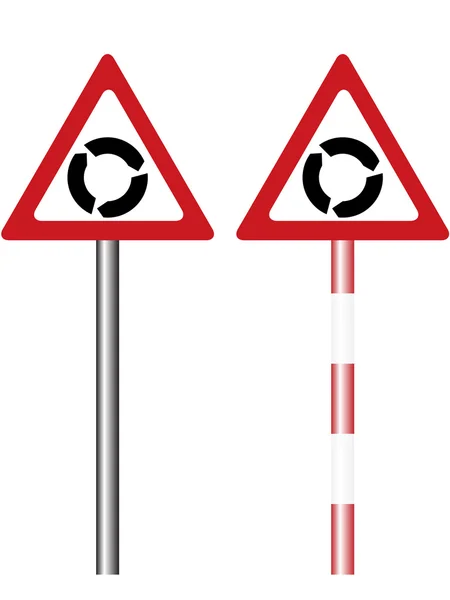 Дорожный предупреждающий знак — стоковый вектор