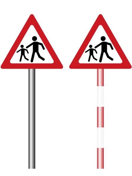 Közúti figyelmeztető jel — Stock Vector